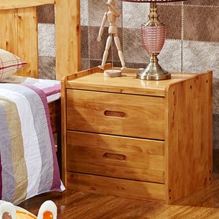 全实木中式实木床头柜 床边灯柜小斗柜矮柜子卧室纯实木柏木家具