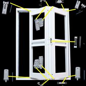 新款 折叠门配件移门卫生间厨房隔断全套 优质 五金配件折叠件 包邮