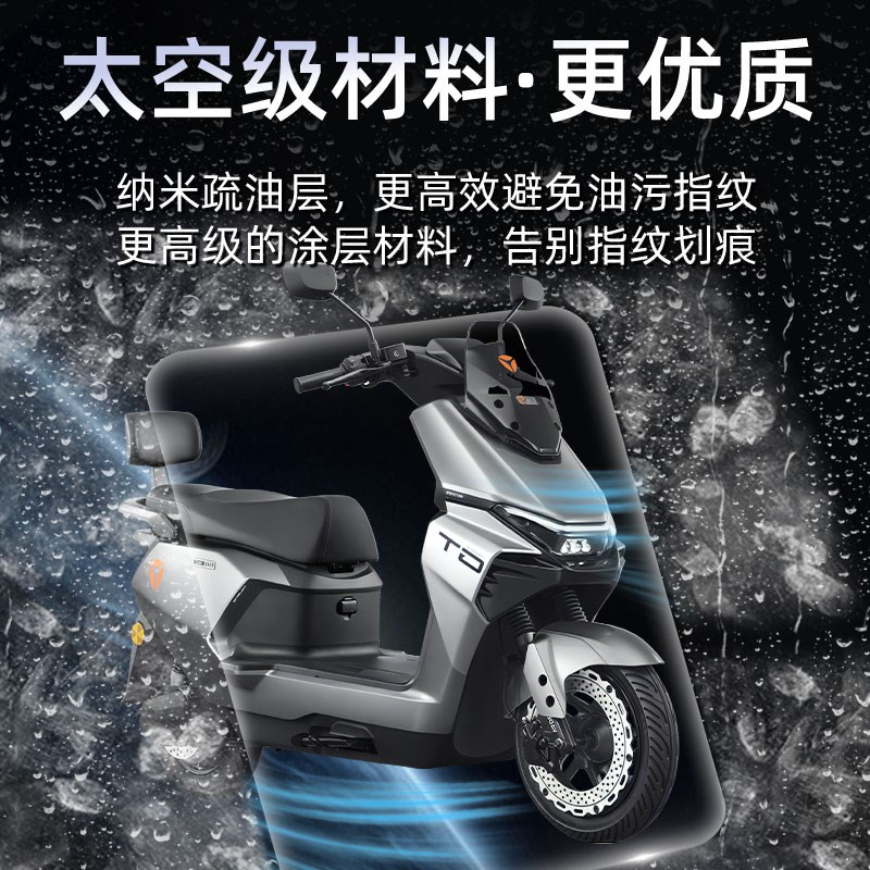 雅迪冠能S白鲨70屏幕膜钢化膜电动车贴膜仪表膜显W示屏膜改装配件