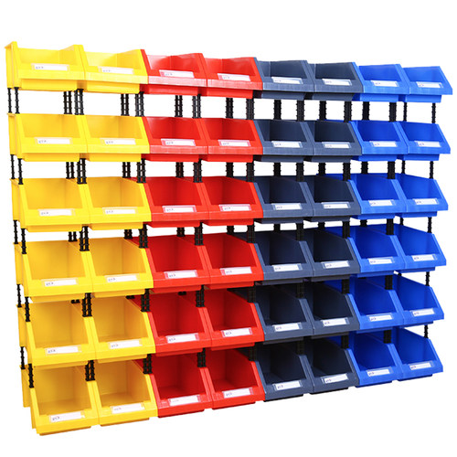 斜口零件盒组合式塑料盒五金收纳物料盒货架螺丝盒工具盒配件分类