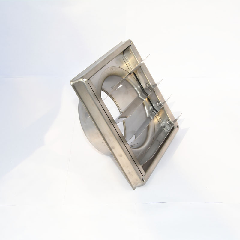 出口级304不锈钢方形百叶风口油烟机风口防雨罩不锈钢通风口风帽