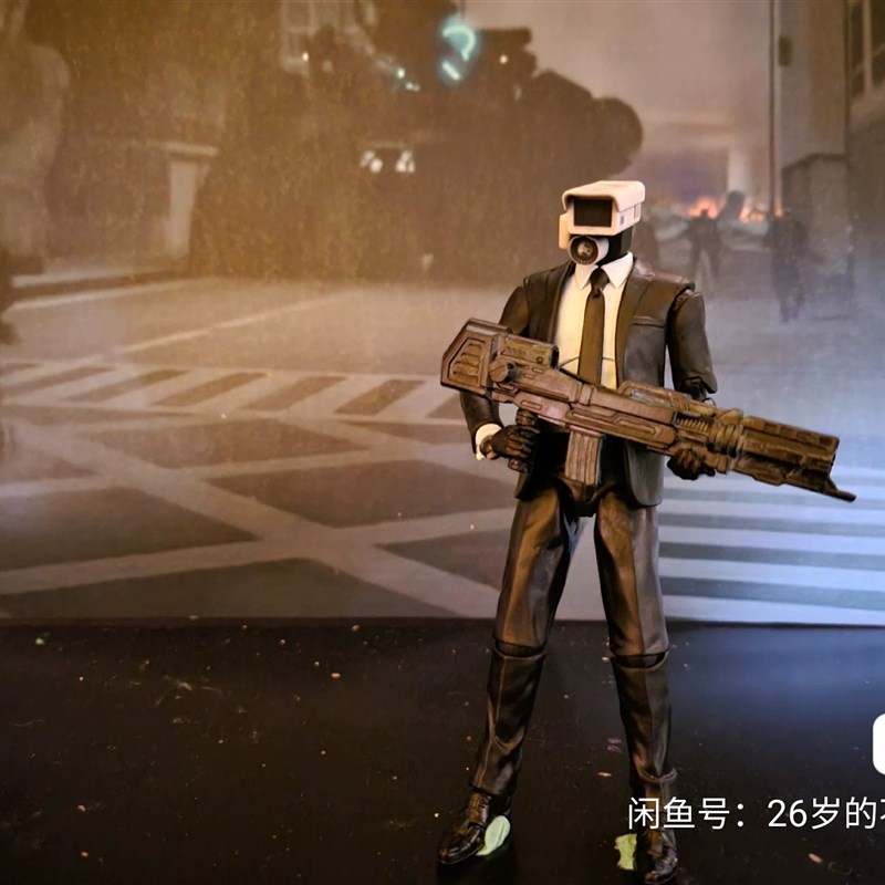 马桶VS监控人skibidi toilet超可动1/12限定版监控人可动人偶模型