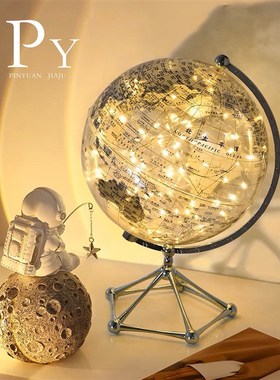 高档酒柜地球仪摆件轻奢高档家居客厅电K视柜酒柜办公室桌装饰品