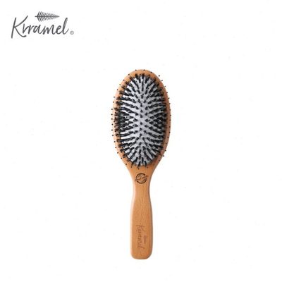 KRRAMEL美国猪鬃梳按摩梳气垫梳子女家用实木梳头皮按摩梳防静电