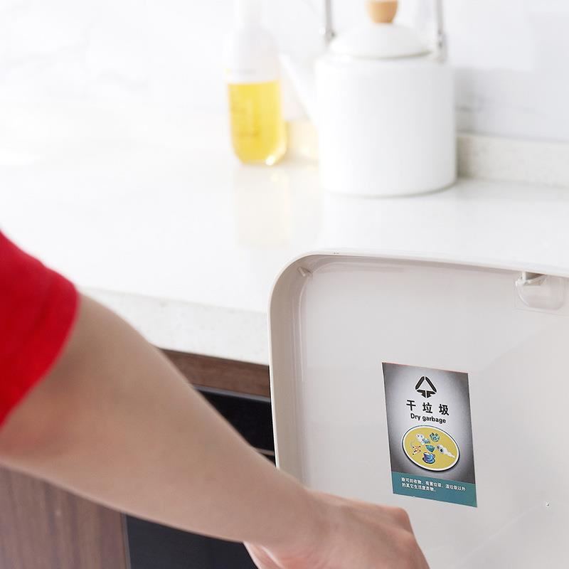 日式家用垃圾桶双层分类垃圾桶带盖大号干湿分离垃圾桶疫情防护桶