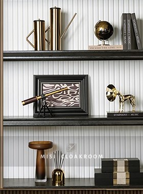 现代轻奢样板间电视柜酒柜摆件玄关客厅书房装饰品售楼处展厅摆设