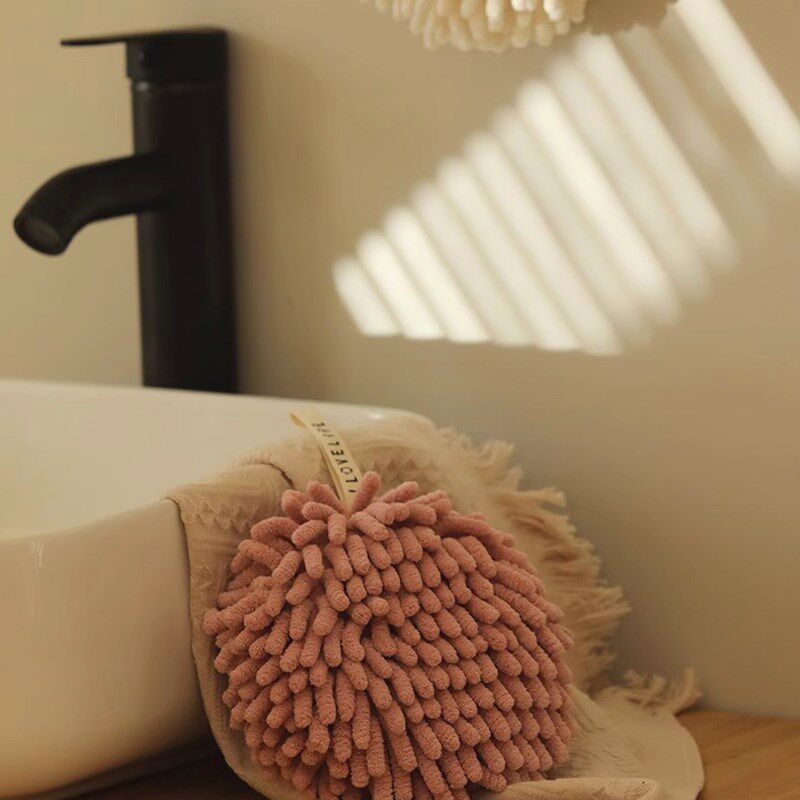 JOJOS L. PD.杂货先生.雪尼尔擦手球挂式擦手巾加厚吸水  裔璇