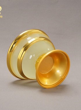 民族家用室内供水杯高脚仿玉单只合金桌面净水杯西藏七供八供水碗