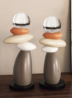 简约现代摆件高级感小众办公室招财客厅玄关电视柜酒柜艺术装饰品