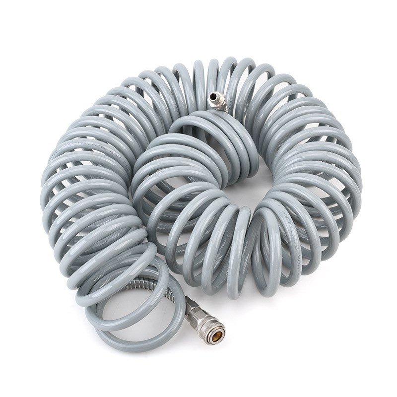 气动弹簧管空压机软管气泵高压伸缩螺旋PU风管5*8气Y管带接头气管