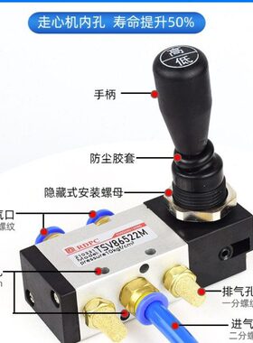 RDPC原装TSV86522M手扳阀4H210-08手动310二位五通中封230C气缸