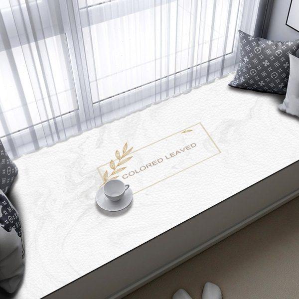 皮革卧室飘窗垫铺窗台的垫子轻奢高级感异形定制自由裁剪防水防潮,居家布艺,飘窗垫,淘宝优惠券,粉丝福利购,淘宝优惠卷