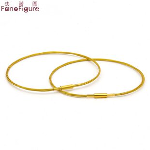 法诺图串珠手绳细款钢丝手链绳可穿串珠日月星辰转运珠更换编织绳