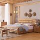 1.8米双人床民宿家具 1.5 柏品源全实木现代中式 硬板床柏木床1.2
