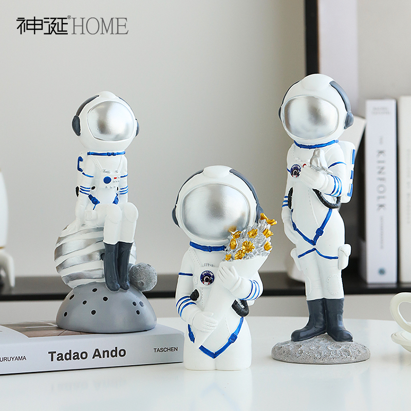 创意太空人宇航员摆件家居客厅玄关办公桌面摆设电视柜酒柜装饰品