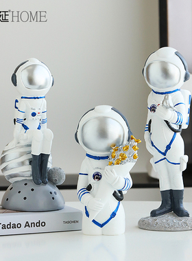 创意太空人宇航员摆件家居客厅玄关办公桌面摆设电视柜酒柜装饰品
