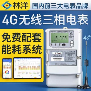 林洋4G无线远程抄表三相四线智能电表15 A互感器多功能电表