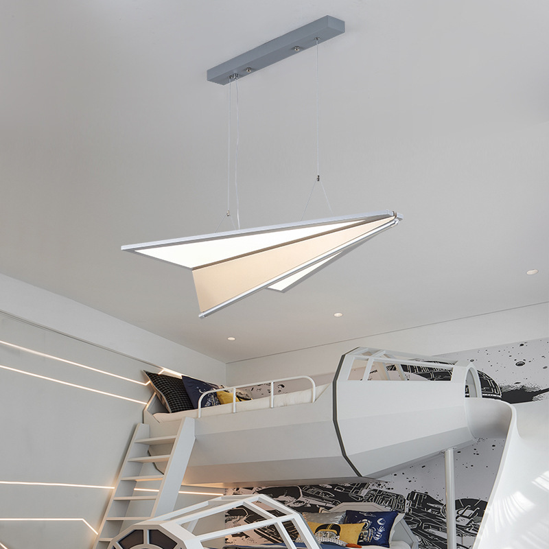 灯2024设计师新款办公室长岛吧台餐桌酒店前台大堂潮玩飞机吊灯