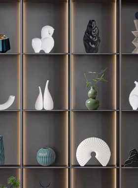 现代新中式摆件轻奢高档家居装饰品客厅酒柜电视柜办公室桌面摆放