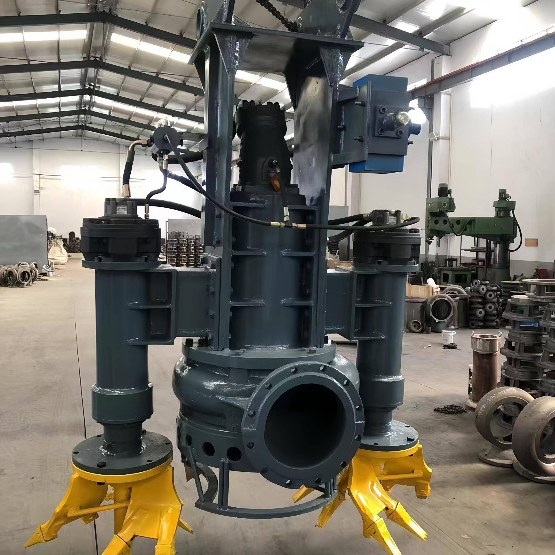 抽泥吸沙河道清淤用无堵塞大流量耐磨绞吸式液压渣浆泵排污水泵