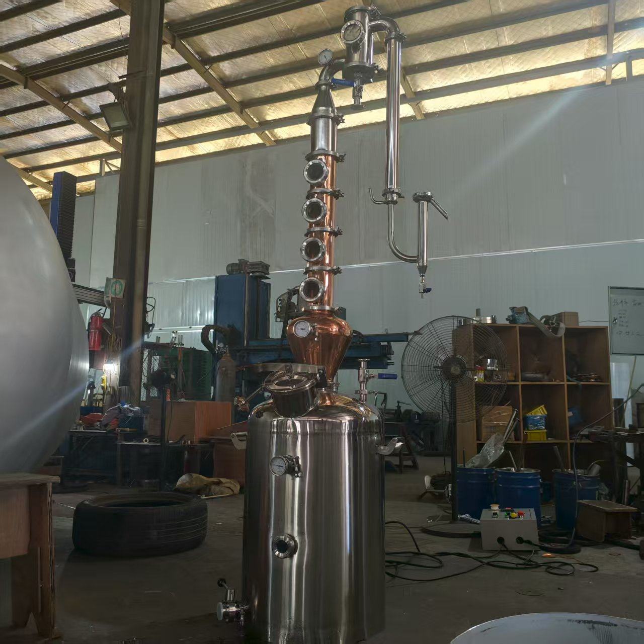100升铜蒸馏酿酒设备 紫铜蒸馏器 精油纯露提取设备,清洗/食品/商业设备,酿酒设备,淘宝优惠券,粉丝福利购,淘宝优惠卷