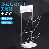 带接水盘大鼎盖架厨房厨具收纳架 不锈钢壁挂式 免打孔锅盖架