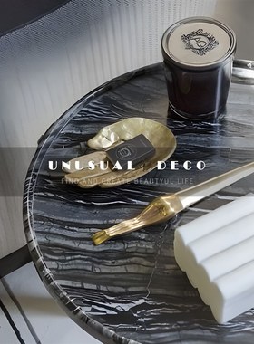 现代欧式样板间饰品铜质手掌形托盘样板房L间大厅客厅桌面饰品摆