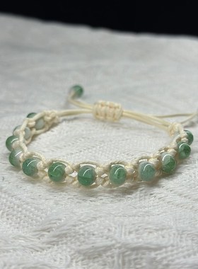 闺蜜信物 姐妹 一对女生水晶冰裂纹F闺蜜手链二人学生编绳古风礼