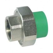 水管配件 水管活接 PPR内丝活接直接 绿色 R内牙铜活接 家装