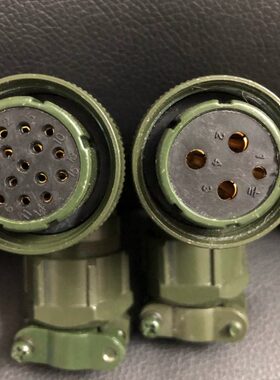 防水镀金航空插头广数华大伺服电机 YD28K-4TS YD28K-15TS4芯15芯