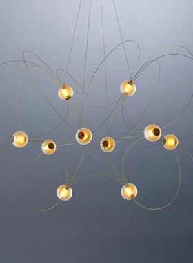 Lutz Pankow设计师Munari吊灯创意酒店别墅楼梯客厅餐厅氛围灯