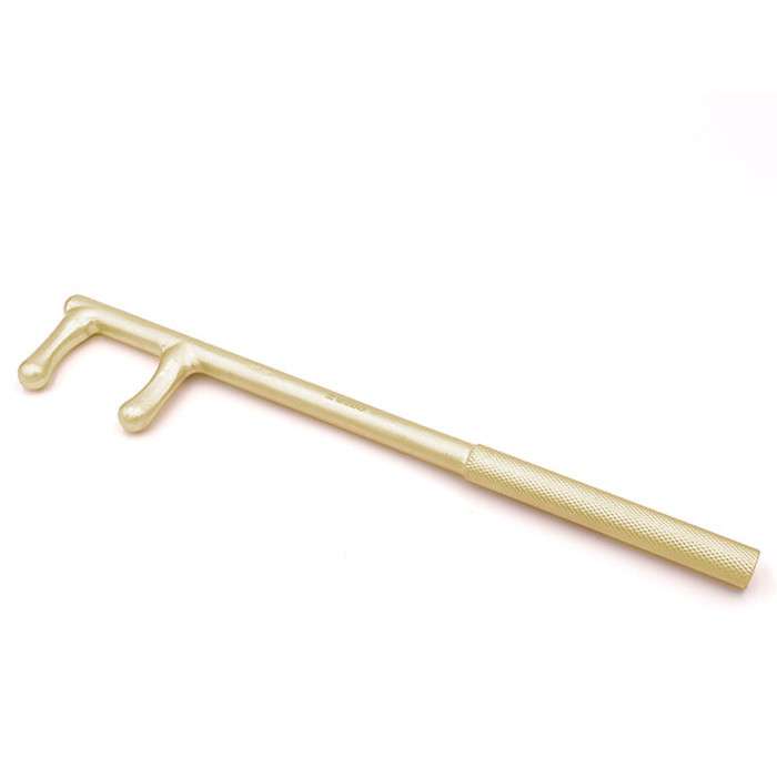 WEDO维度防爆工具 防爆防滑轧花F扳手 铝青铜防滑F扳手AL174B