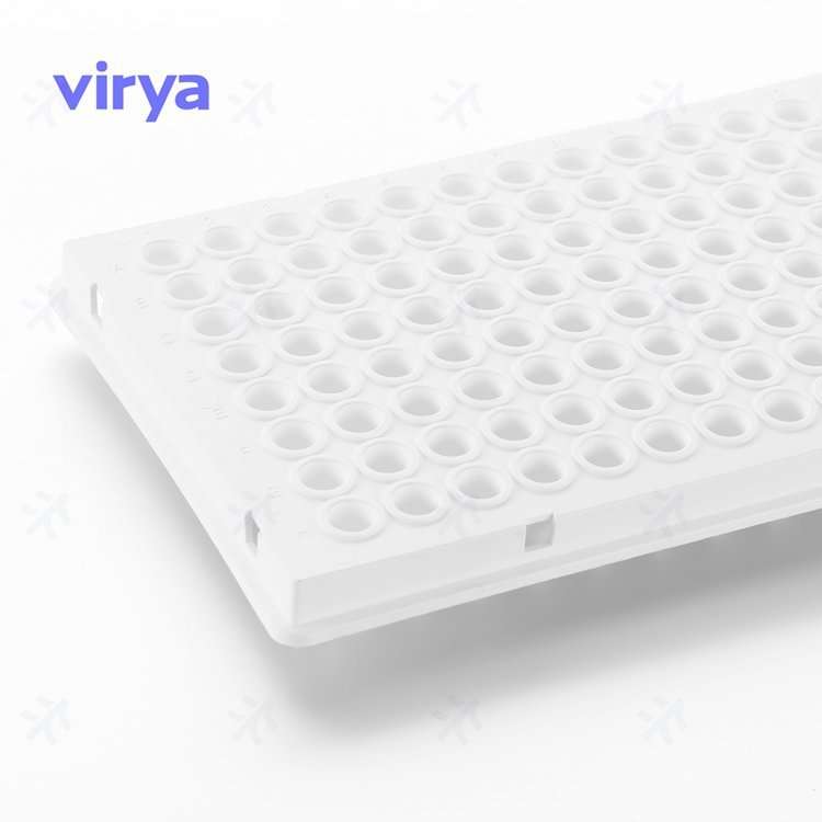 Virya 3310103 0.1mlPCR 8联排管盖 光学平盖 透明管 PCR耗材