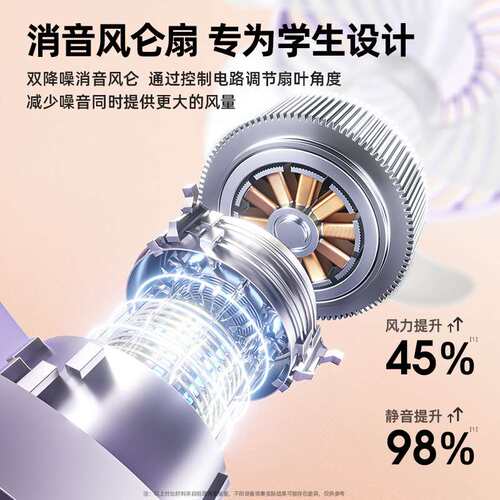 Rtako新款usb手持风扇迷你便携折叠小风扇数显办公室学生小电风扇