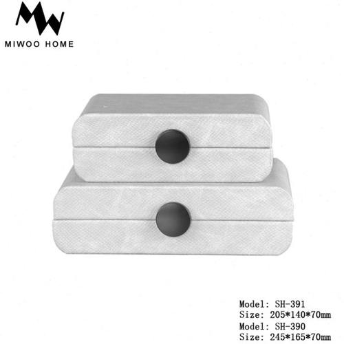 别墅酒店样板房间客厅卧室梳妆台桌面装饰轻奢高级首饰收纳盒摆设