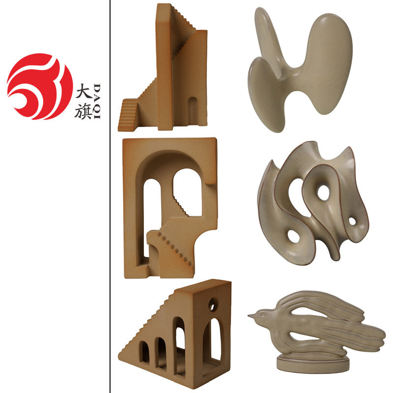 现代艺术家居软装白色陶瓷手工花瓶摆件样板房别墅酒店装饰品