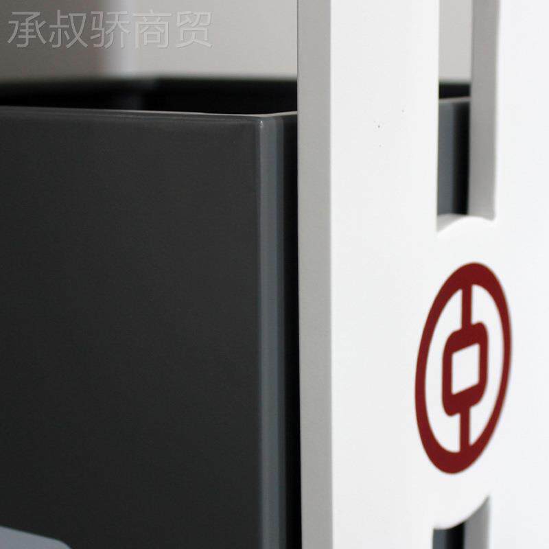 中国银行圾桶行红灰CGE长方形不垃钢锈垃圾桶银行厂家直销中量大