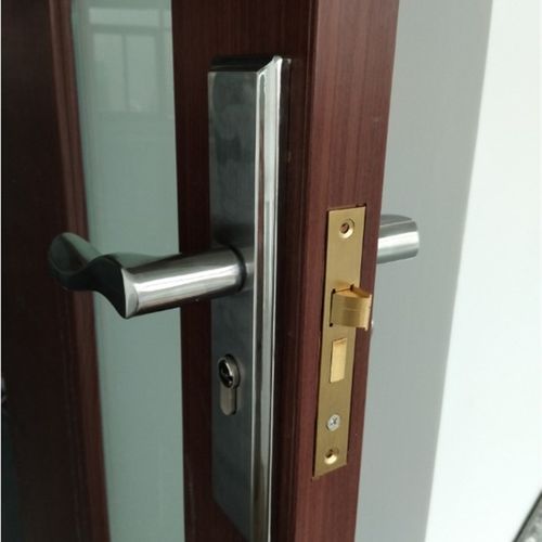 室内卧室房门锁可调节免改孔锁家用实木门把手通用型锁具