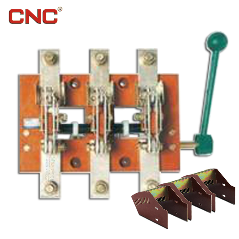 HD14-600/31玻板侧面手柄式刀开关 600A带灭弧罩单投刀开关 长城