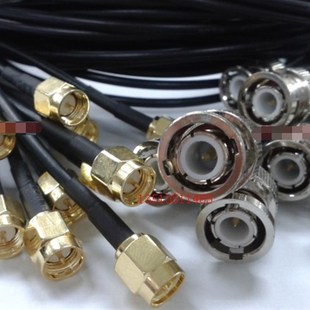 JJ示波器RF馈线 50欧姆BNC同轴线 SMA SMA公转BNC公射频连接线