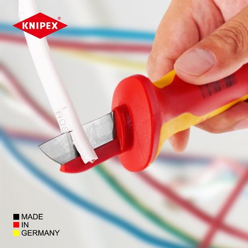 凯尼派克knipex德国进口电工刀绝缘快速手动剥皮器电缆刀剥皮刀