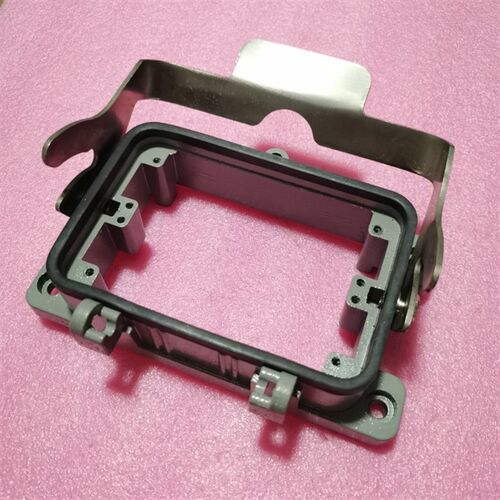 WAIN连接器H48B-BK-1L/S开孔底座单扣HE-024-M/F 25-48双排芯CV盖