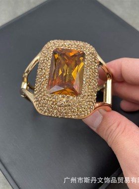 土耳其苏丹石变色石捷克钻手镯 原石镶嵌K光感手环 跨境货源