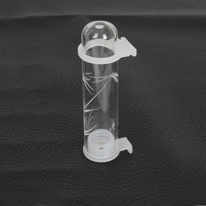 鸟用玻璃杯绣眼i鸟食罐绣眼食喂食器碗盒绣眼玻璃饮水器画眉鸟杯