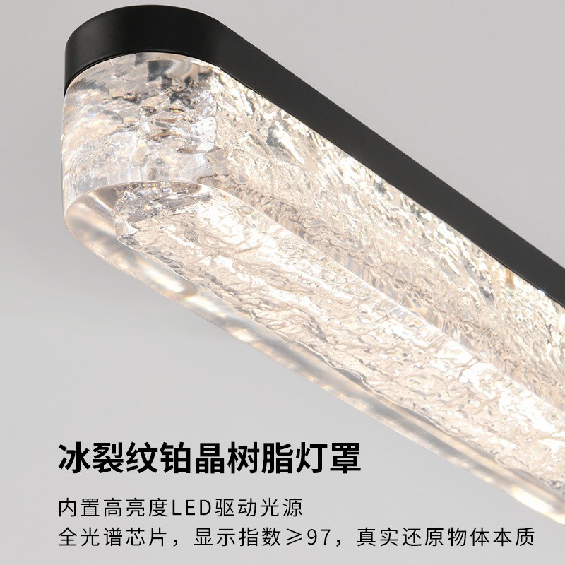 意式极简餐厅吊灯现代简约轻奢设计师创意吧台餐桌高级.一字长条