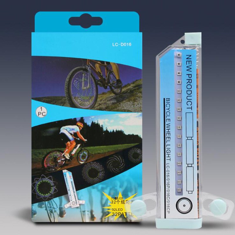 32LED自行车风火轮炫彩骑士 A骑行装备硅胶山地车轮灯辐条灯青蛙