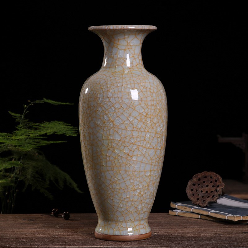 陶瓷花瓶摆件钧瓷 裂釉开片电视柜酒柜.装饰品礼品