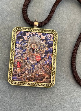 唐卡 非手绘唐卡吊坠厂家十v二生肖八大守护神景区佛系纪念品代发