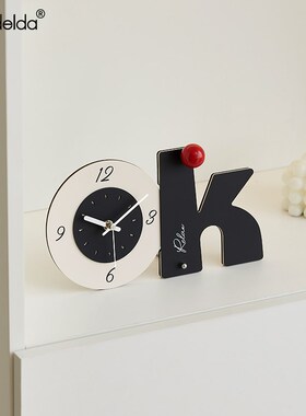 Mandelda客厅桌面时钟摆件家居饰品入户玄关电视柜酒柜钟表摆放式