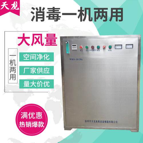 臭氧发生器内置气液混合泵水气两用臭氧机WKS-60g净化器臭氧设备